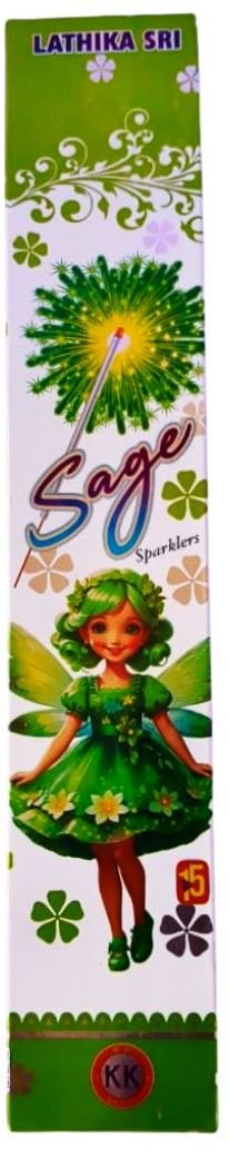 15 CM GREEN SPARKLER